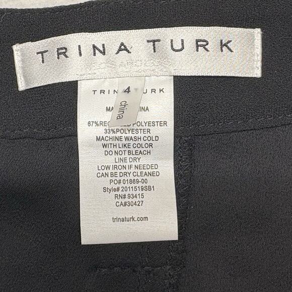 Trina Turk Barrier Islands Utility Cargo Jogger Pants Multi Pocket Black Size 4 - Picture 5 of 13